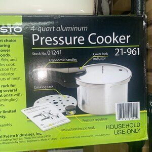 Presto 4-Quart Aluminum Pressure Cooker